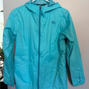 The North Face Turquoise Rain Jacket